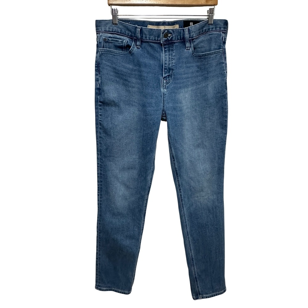 Banana Republic Traveler Denim Jeans Mens 35x32 Blue Slim Fit Stretch Casual